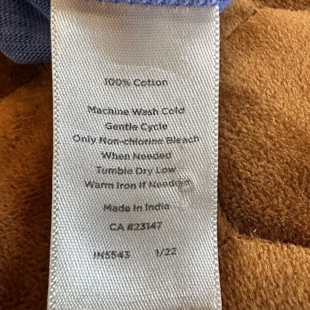 Talbots Blue Ruched Tie Linen Dress - Picture 4 of 4